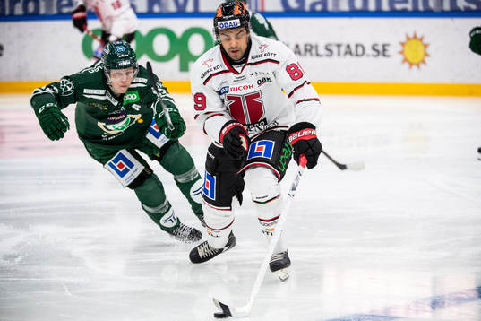 Färjestads Daniel Viksten och Örebros Joshua Ho-Sang