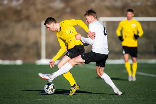 Mjällbys Jacob Bergström och Landskronas Viktor Wihlstrand