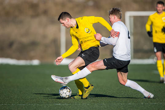 Mjällbys Jacob Bergström  och Landskronas Viktor