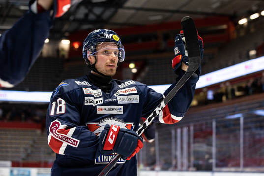 Linköpings Alexander Johansson jublar