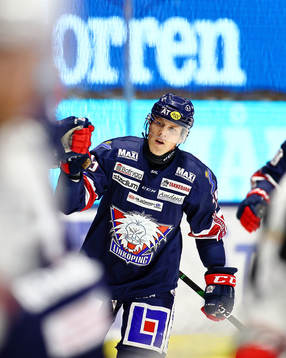 Linköpings Patrik Lundh jublar