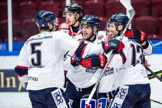 Linköpings Mattias Bäckman, Niko Ojamäki, Tyler Morley