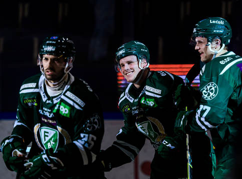 Färjestads Martin Johansson, Olle Lycksell  och Adam