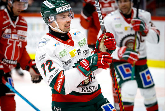 Frölundas Patrik Carlsson jublar vid 1-2