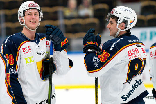 Djurgårdens Simon Johansson och Michael Haga