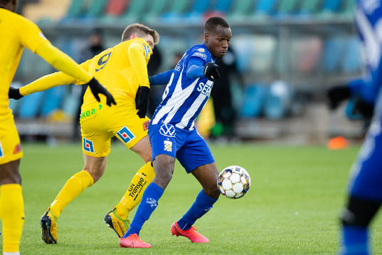 IFK Göteborgs Alhassan Yusuf Abdullahi och Halmstads