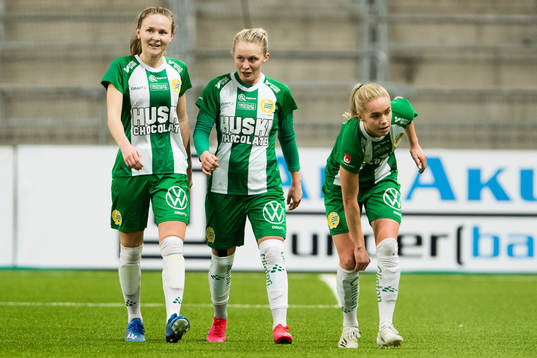 Hammarbys Matilda Vinberg, Emilia Larsson och Hanna