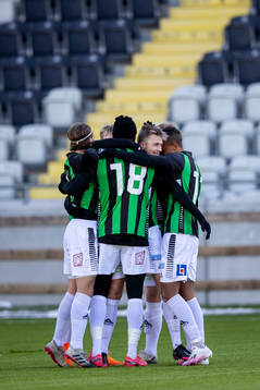 GAIS Theodore Pettersson jublar efter sitt 3-0 mål
