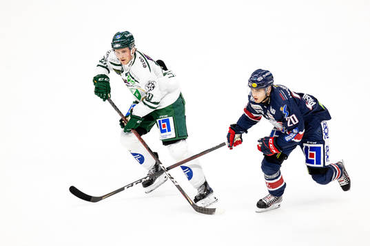 Färjestads Olle Lycksell  och Linköpings Nikola Pasic