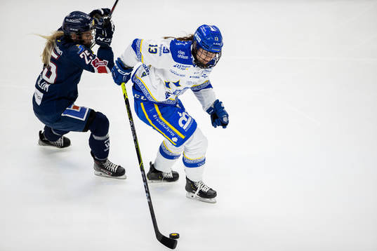 Linköpings Moa Wernblom och Leksands Hanna Sköld