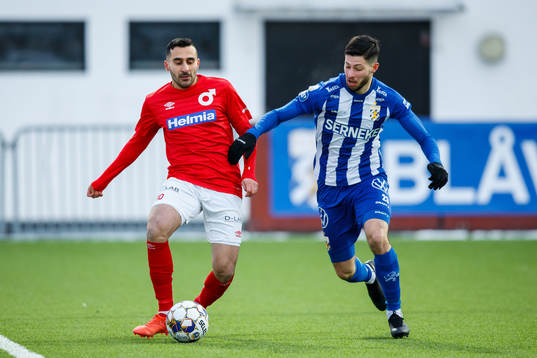 Degerfors Sargon Abraham och IFK Göteborgs Kevin Yakob