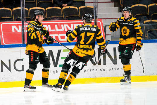 Skellefteås Adam Wilsby, Pär Lindholm och Jonatan