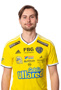 Falkenbergs Axel Norèn poserar för ett porträtt den 18 februari 2021 i Falkenberg.