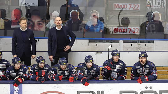 Linköpings tränare Daniel Eriksson och assisterande