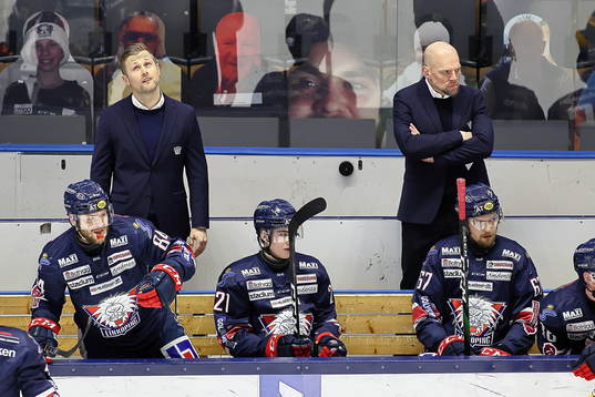 Linköpings tränare Daniel Eriksson och assisterande