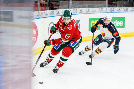 Frölundas Robin Alvarez och Djurgårdens Tobias Ekberg