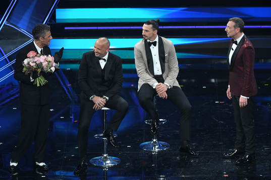 Fiorello, Sinisa Mihajlovic, Zlatan Ibrahimovic and