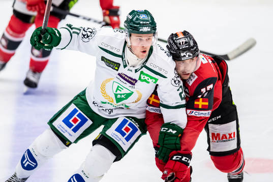 Färjestads Olle Lycksell  och Malmö Redhawks Pathrik
