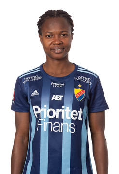 Djurgårdens Portia Boakye poserar för ett porträtt den 8 mars 2021 i Stockholm.