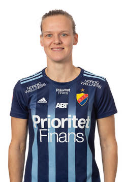 Djurgårdens Sheila van den Bulk poserar för ett porträtt den 8 mars 2021 i Stockholm.