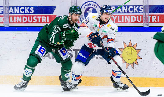 Färjestads Jonathon Blum och Växjös Jack Drury