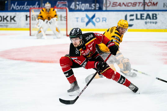 Luleås Petter Emanuelsson och Skellefteås Philip Broberg