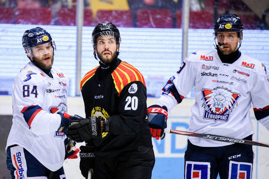 Linköpings Jimmy Andersson, Mikael Frycklund och Brynäs