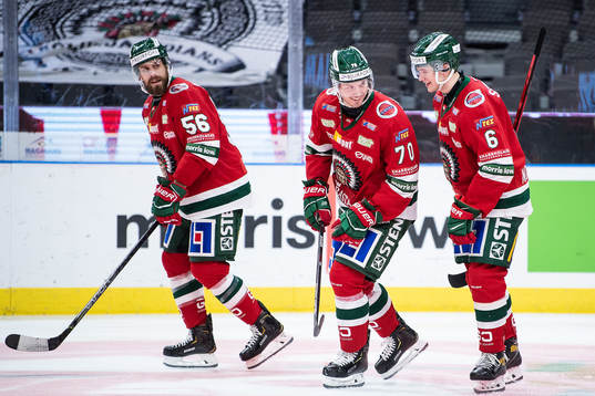 Frölundas Jonathan Sigalet, Christoffer Ehn och Mattias