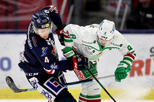 Linköpings Filip Berglund och Rögles Samuel Johannesson