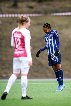 Djurgårdens Linda Motlhalo jublar