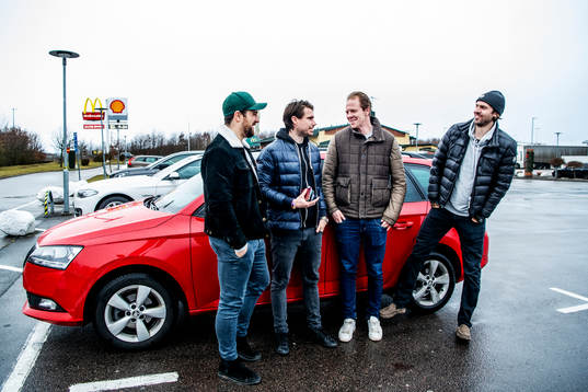 Hockeyspelarn Mattias Persson, Marcus Olsson, Christopher