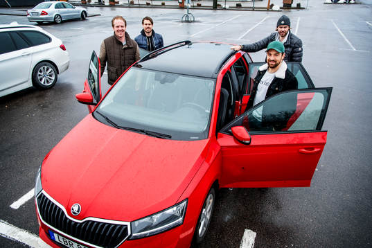 Hockeyspelarn Mattias Persson, Marcus Olsson, Christopher