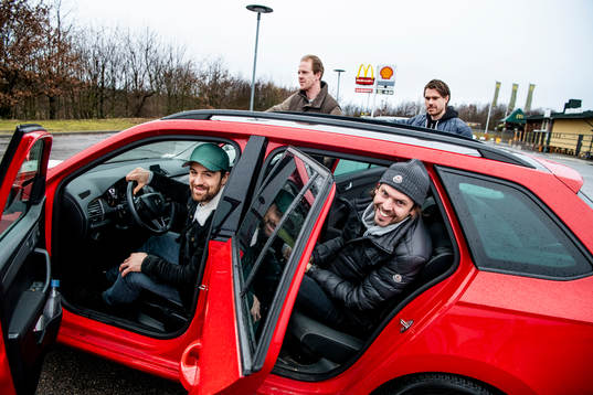 Hockeyspelarn Mattias Persson, Marcus Olsson, Christopher