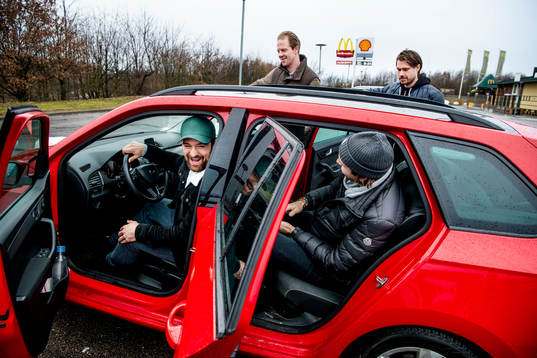 Hockeyspelarn Mattias Persson, Marcus Olsson, Christopher