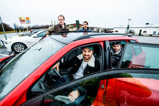 Hockeyspelarn Mattias Persson, Marcus Olsson, Christopher