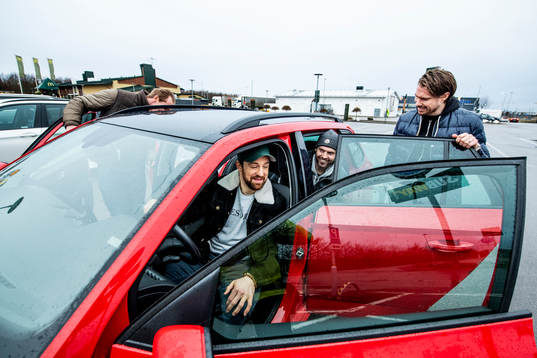 Hockeyspelarn Mattias Persson, Marcus Olsson, Christopher