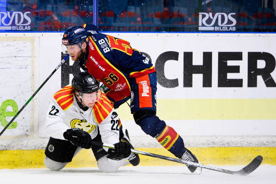 Djurgårdens Robin Norell och Brynäs Adam Pettersson