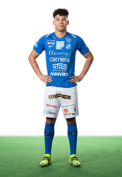 Norrbys Benjamin Arapovic poserar för ett porträtt den 18 mars 2021 i Borås.