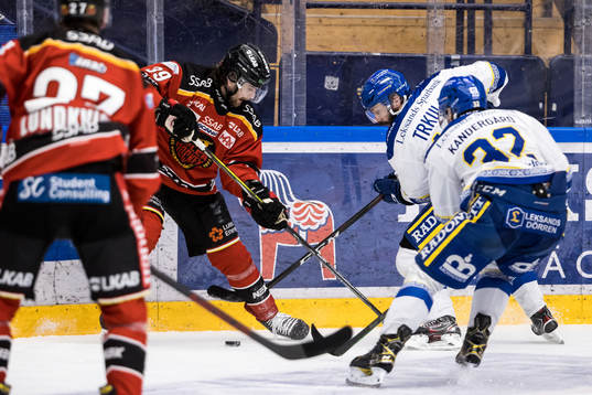 Luleås Pontus Själin och Leksands Daniel Olsson Trkulja