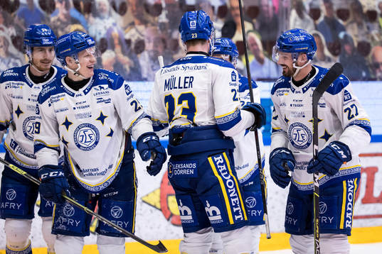 Leksands Marek Hrivik jublar