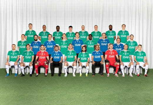  Leo Pllana, Seth Hellberg, Nathan Mavila, Noa Williams, Lukas Hiltunen, Andre Kamp, Moses Makasi, Douglas Karlberg. Mittenledet från vänster: Bjarni Antonsson, Kristoffer Karlsson, Joakim Gustavsson, Alexander Johansson, David Ingman, Adil Titi, William Bergendahl, Janne Lövgren, Andre Reinholdsson. Sittande från vänster: Oscar Lundin, Pontus Hindrikes, Adrian Engdahl, Mikael Eklund, Mattias Liljestrand, Robbin Sellin, Kleber Saarenpää, Viktor Frodig, Anton Lundin, Alexander Zetterström.