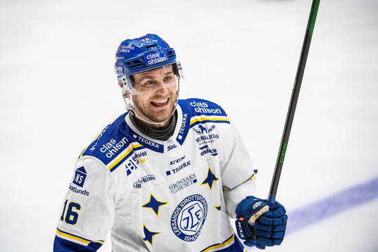 Leksands Daniel Gunnarsson jublar