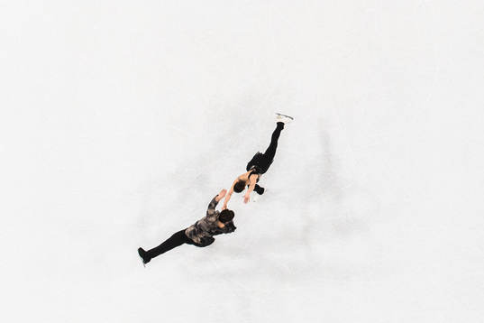 Rebecca Ghilardi and Filippo Ambrosini of Italy compete in the Pair Short Program