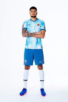 Bjørn Maars Johnsen of the Norwegian national football team poses for a portrait