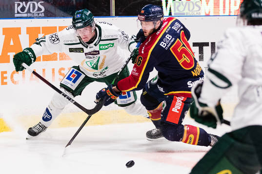 Färjestads Carl Jakobsson och Djurgårdens Robin Norell