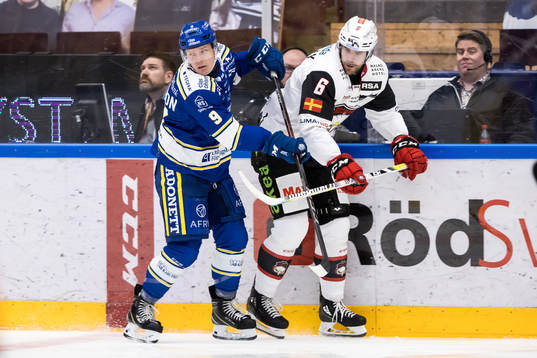Leksands Patrik Zackrisson och Malmö Redhawks Patrik
