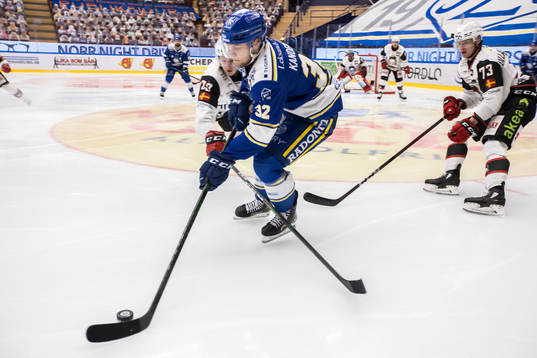Leksands Jesper Kandergård och Malmö Redhawks Adam Ollas