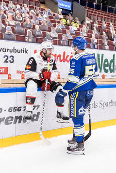 Leksands Jonas Ahnelöv och Malmö Redhawks Patrik Hersley