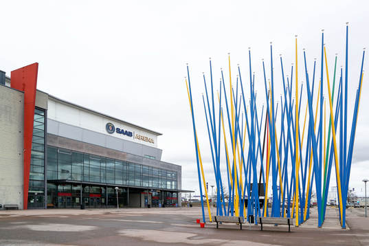 SAAB Arena före ishockeymatchen i SHL mellan Linköping