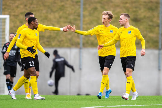 Lunds spelare jublar efter 1-1
